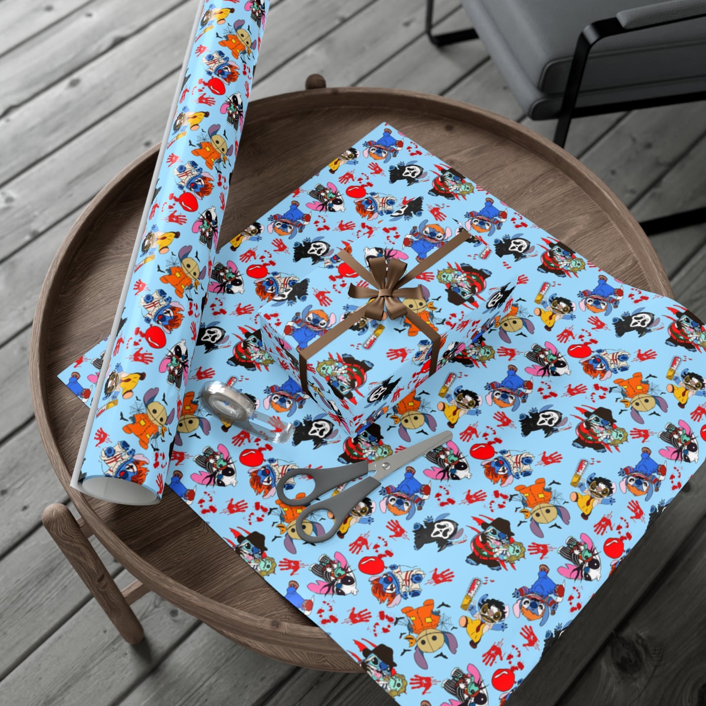 Stitch Horror Wrapping Paper