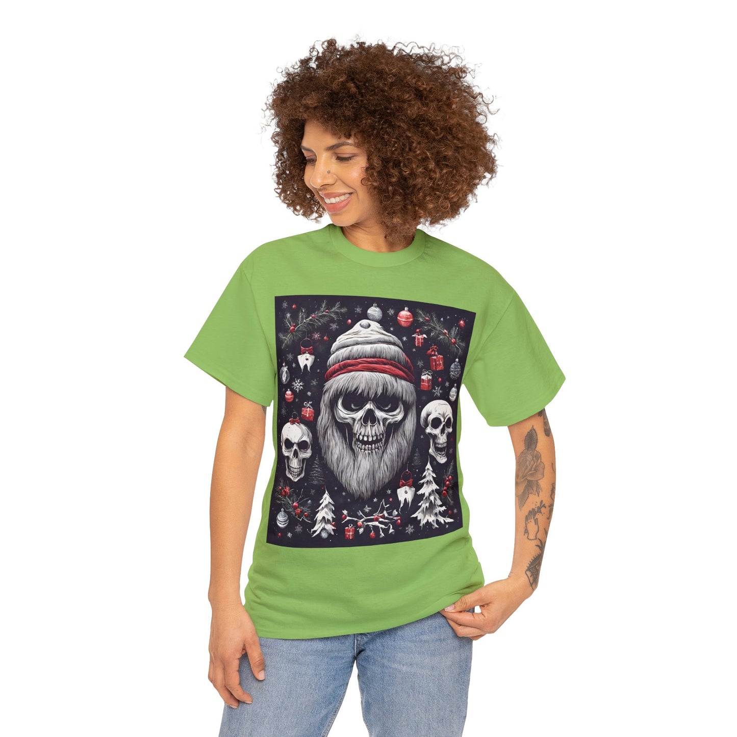 Spooky Christmas Unisex Heavy Cotton Tee