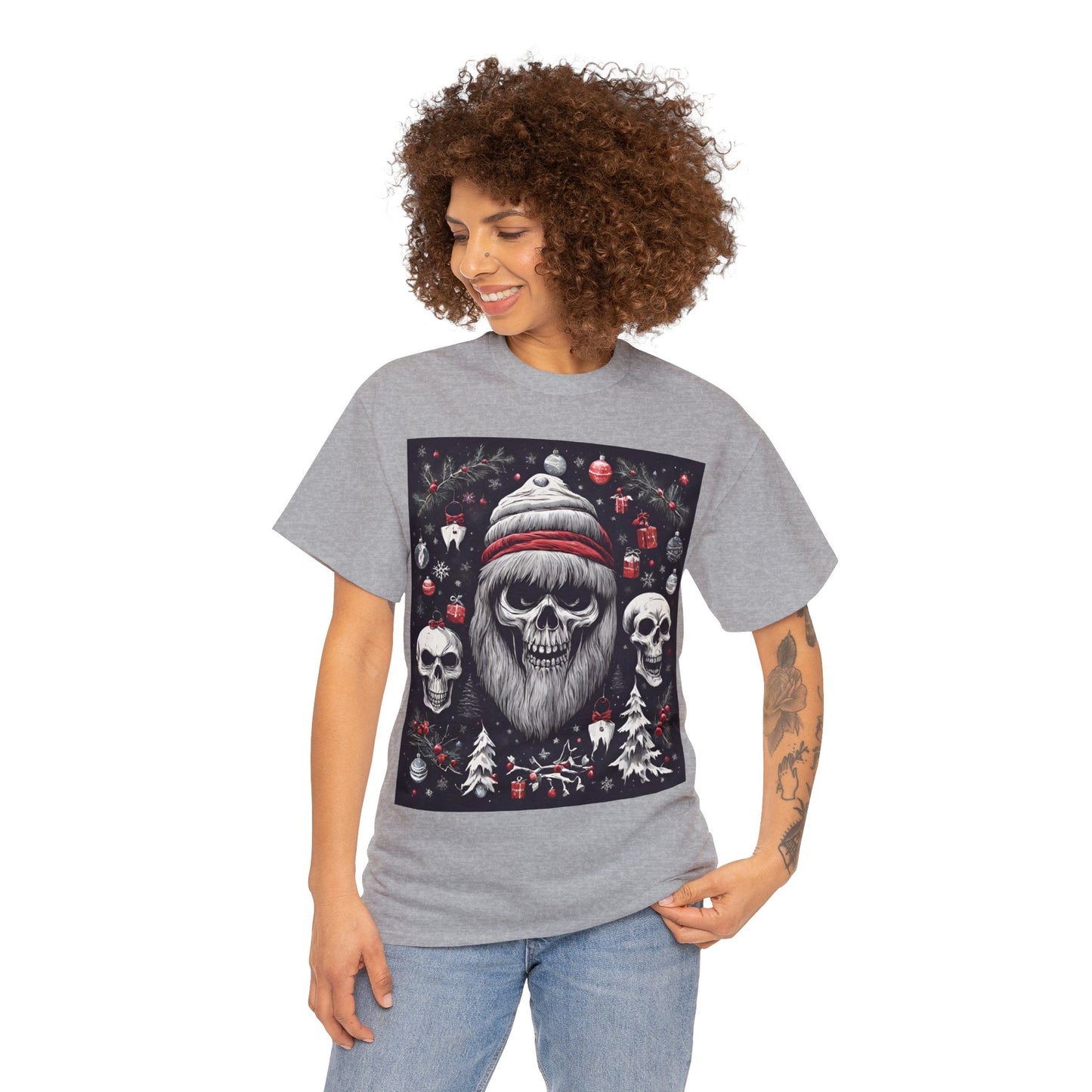 Spooky Christmas Unisex Heavy Cotton Tee