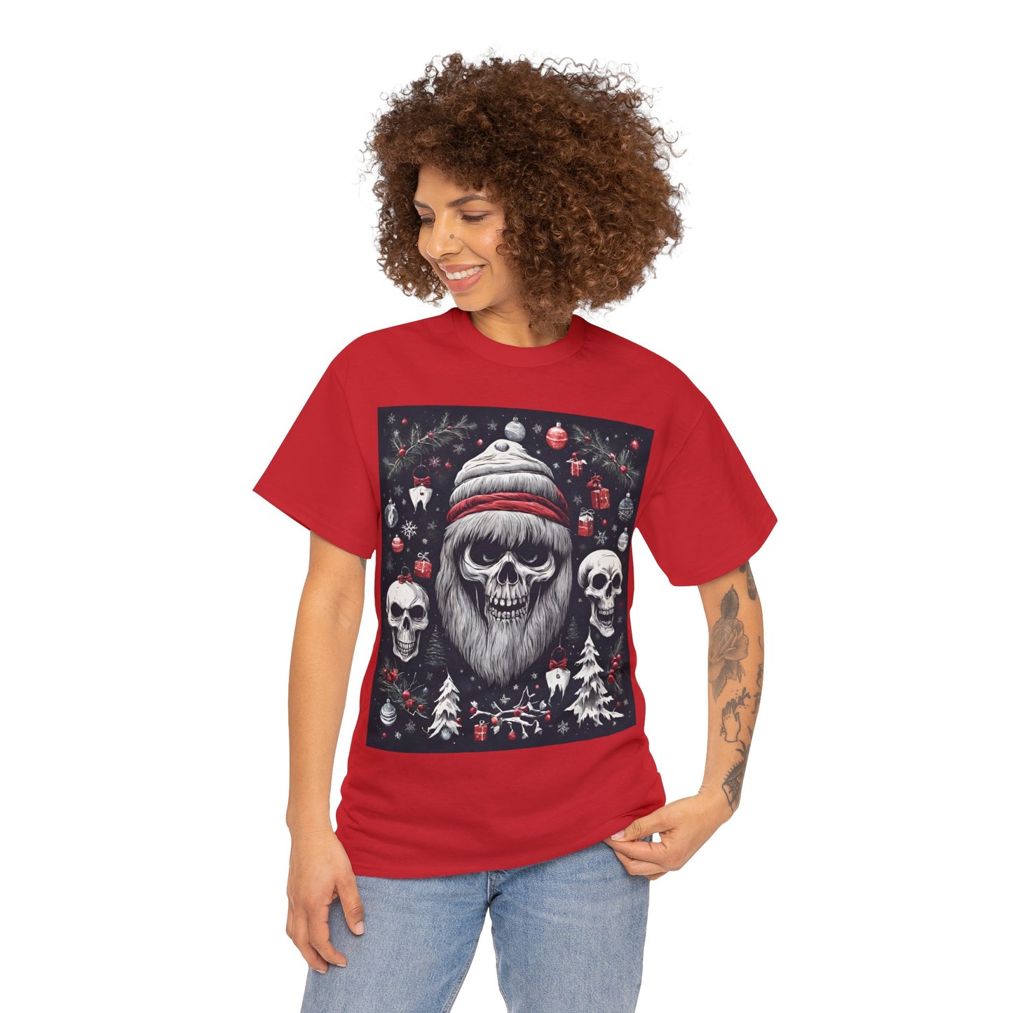 Spooky Christmas Unisex Heavy Cotton Tee