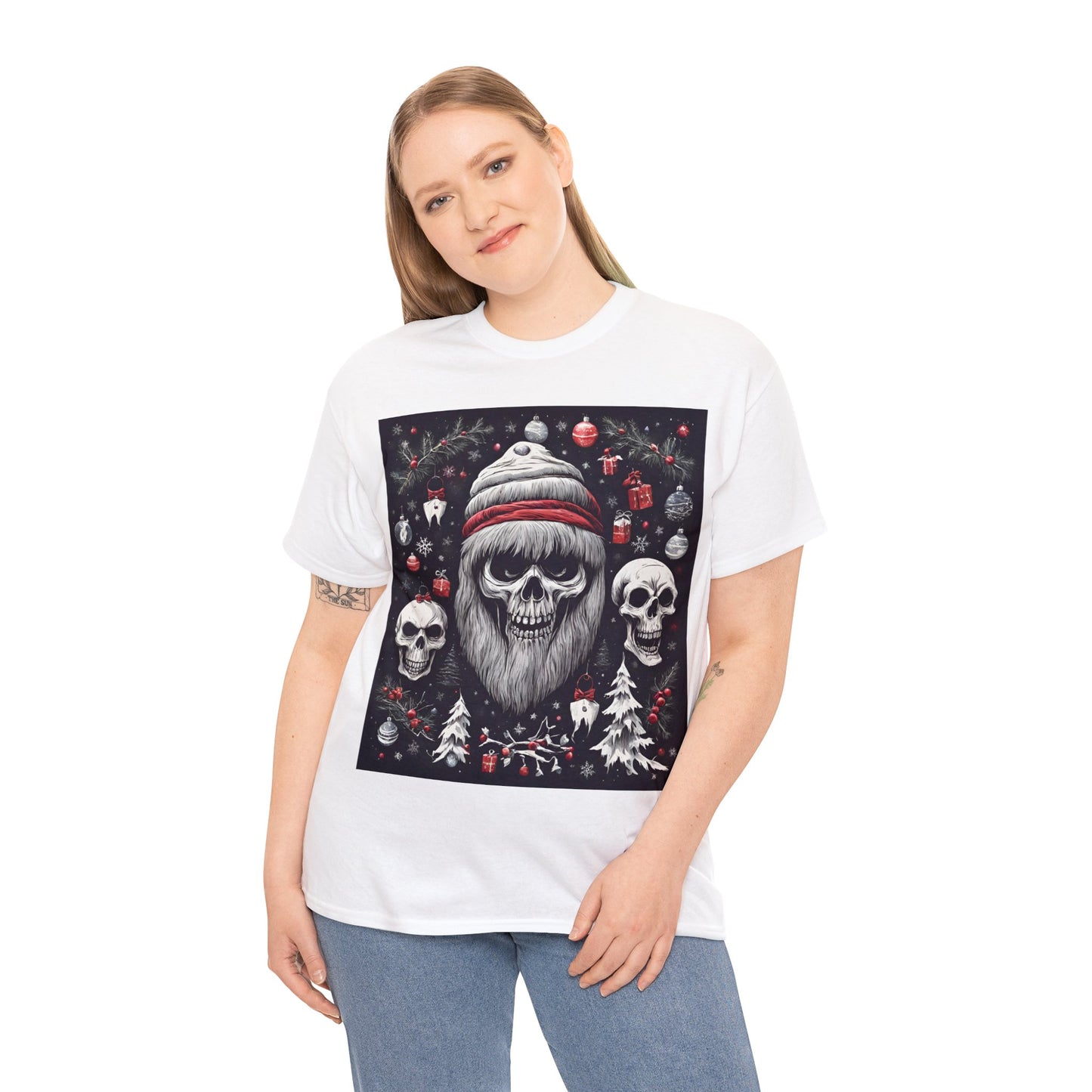 Spooky Christmas Unisex Heavy Cotton Tee