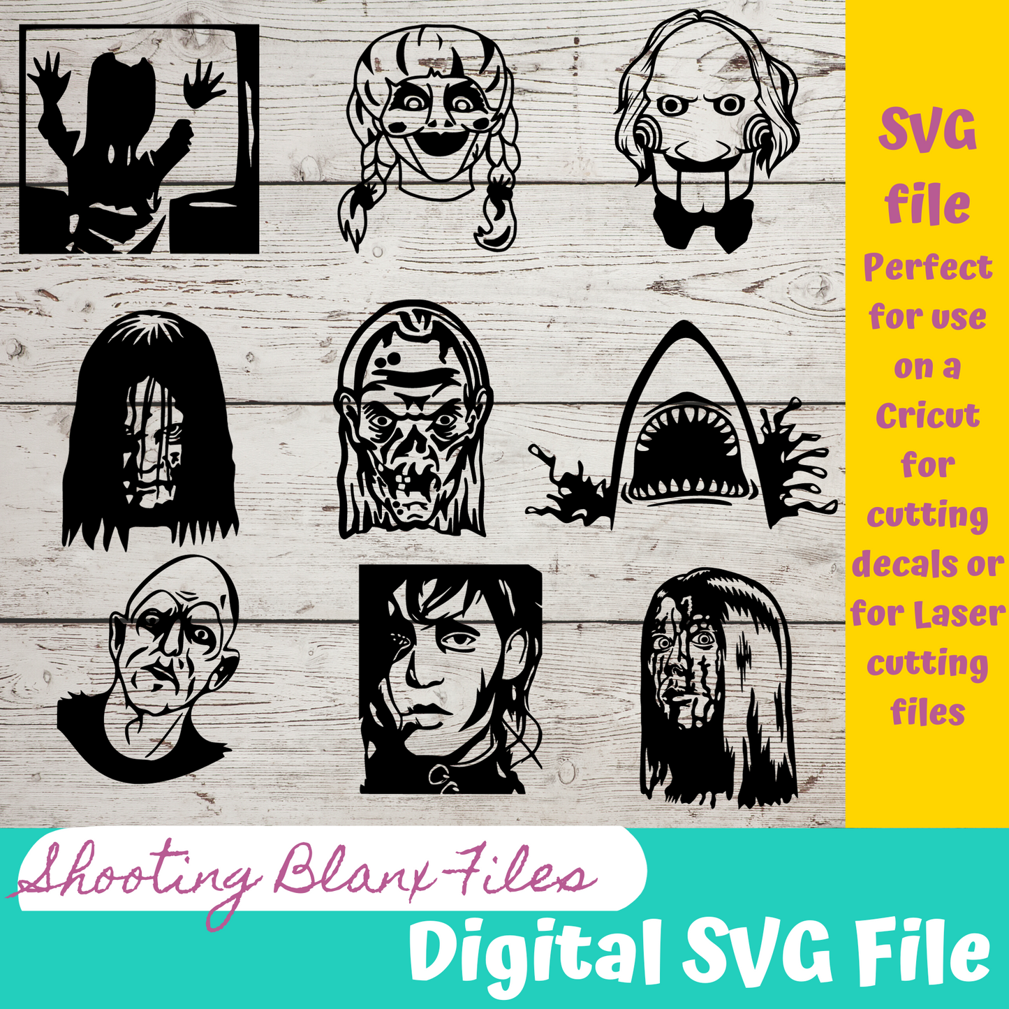Horror Movie Characters SVG Files