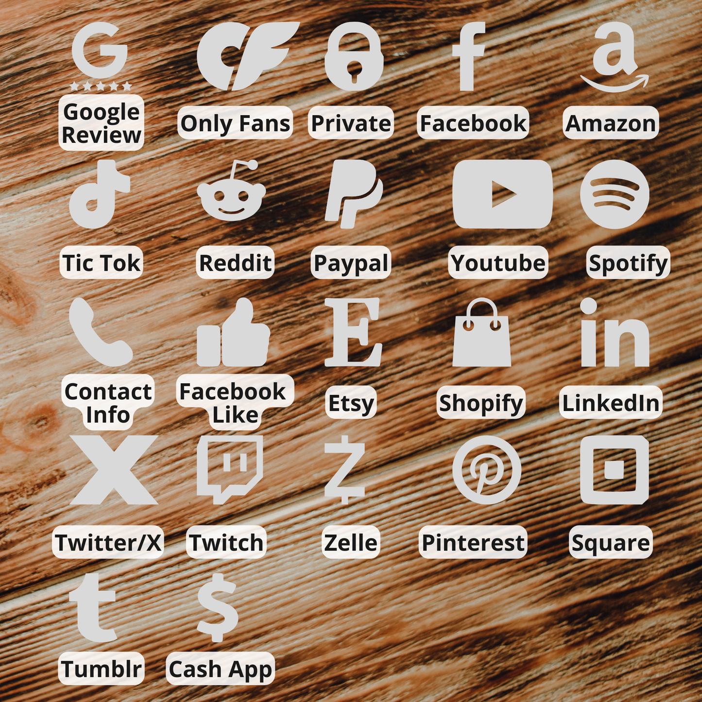 Social Media NFC Smart Tap Keychain - Social Display *** DIGITAL FILE only***, Youtube, Instagram, Facebook, svg KeyChanin, qr code, icons