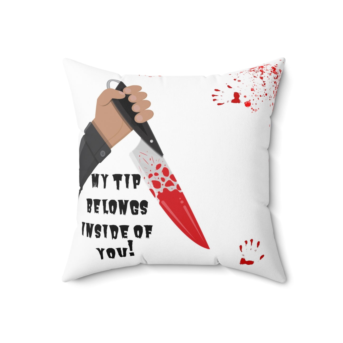 Bloody Michael Myers Valentine Spun Polyester Square Pillow, Horror Valentine, Horror Gift, Horror Love, Love for Horror