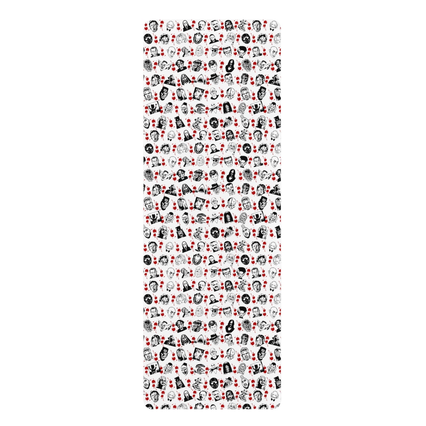 Horror Classic Movie Monsters Rubber Yoga Mat, workout equipment, stretching