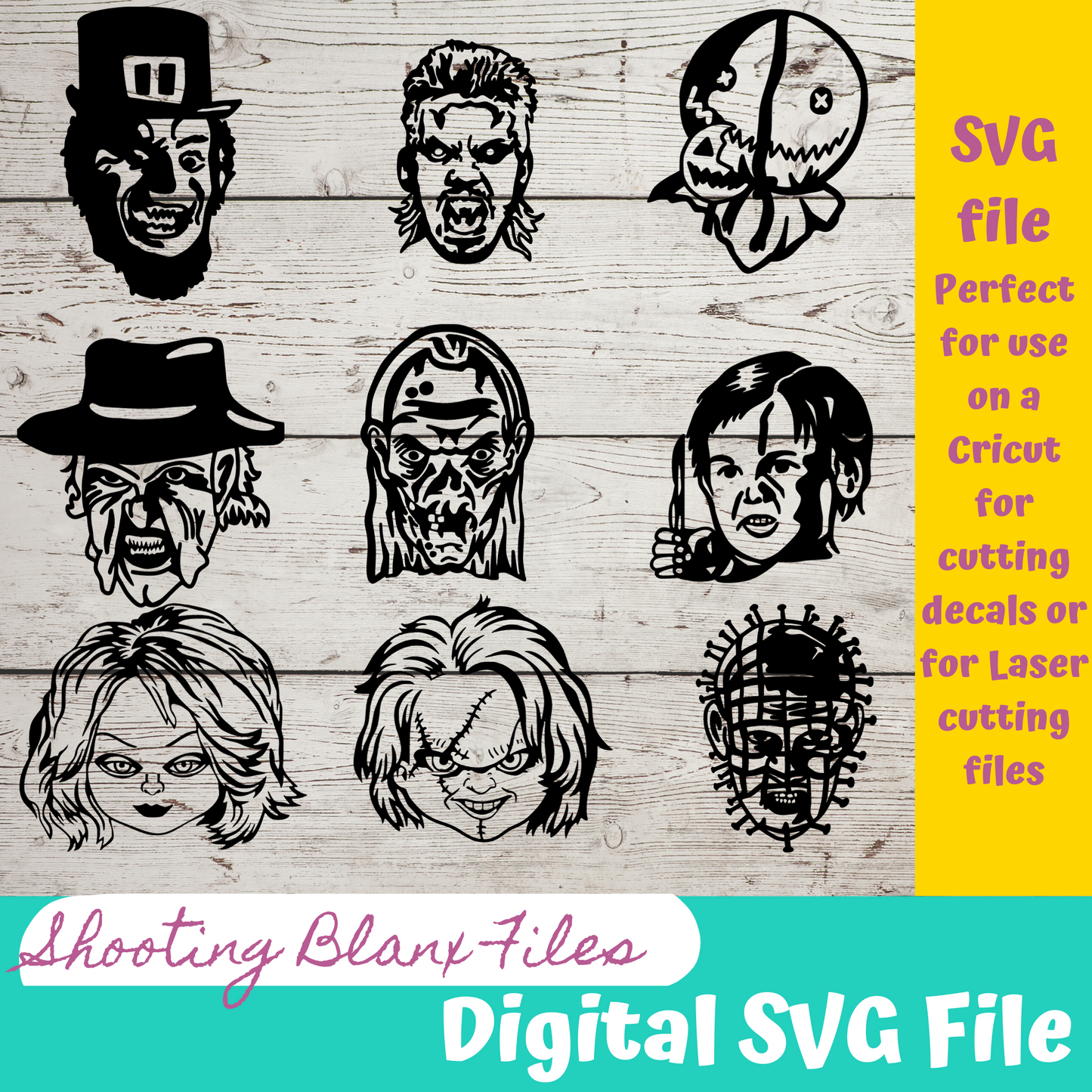 Horror Movie Characters SVG Files