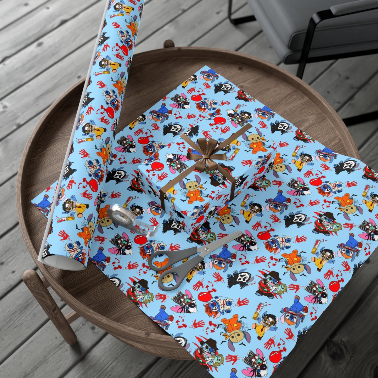 Stitch Horror Wrapping Paper