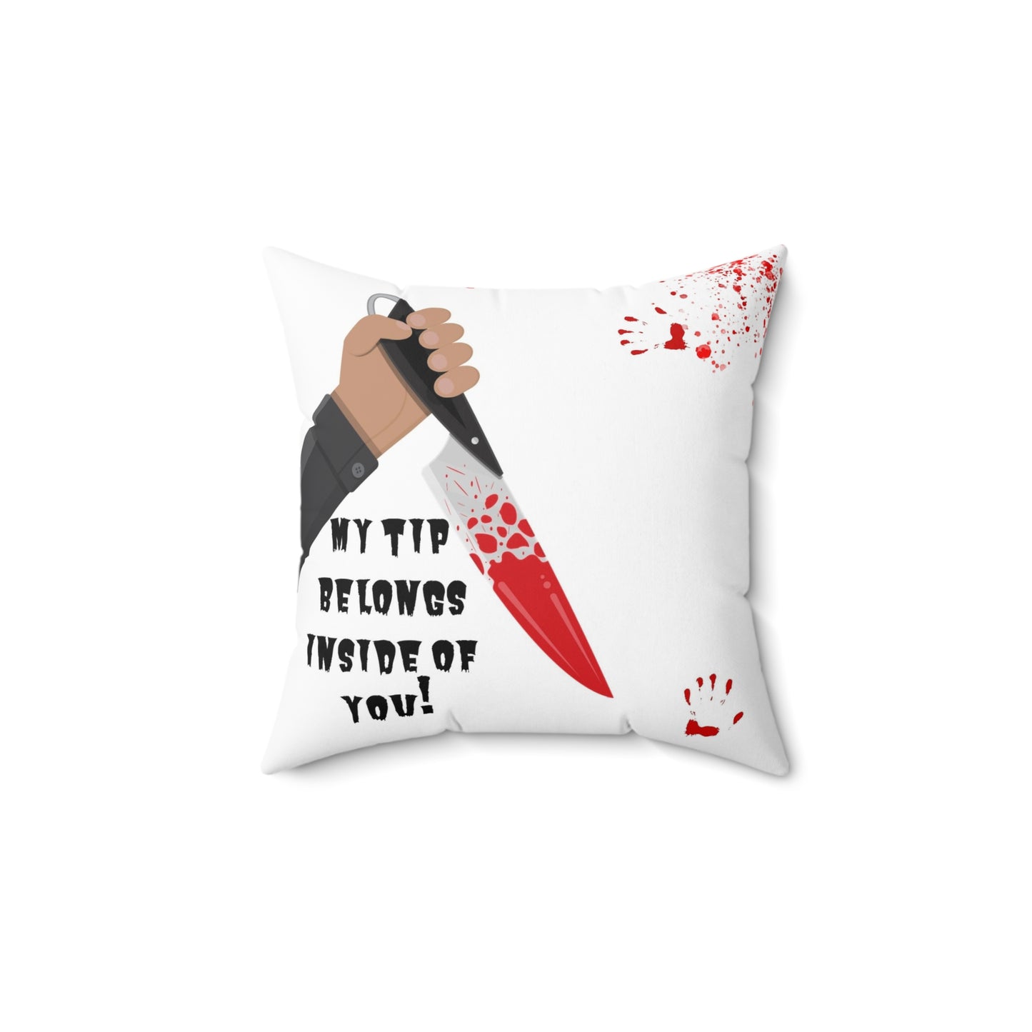 Bloody Michael Myers Valentine Spun Polyester Square Pillow, Horror Valentine, Horror Gift, Horror Love, Love for Horror