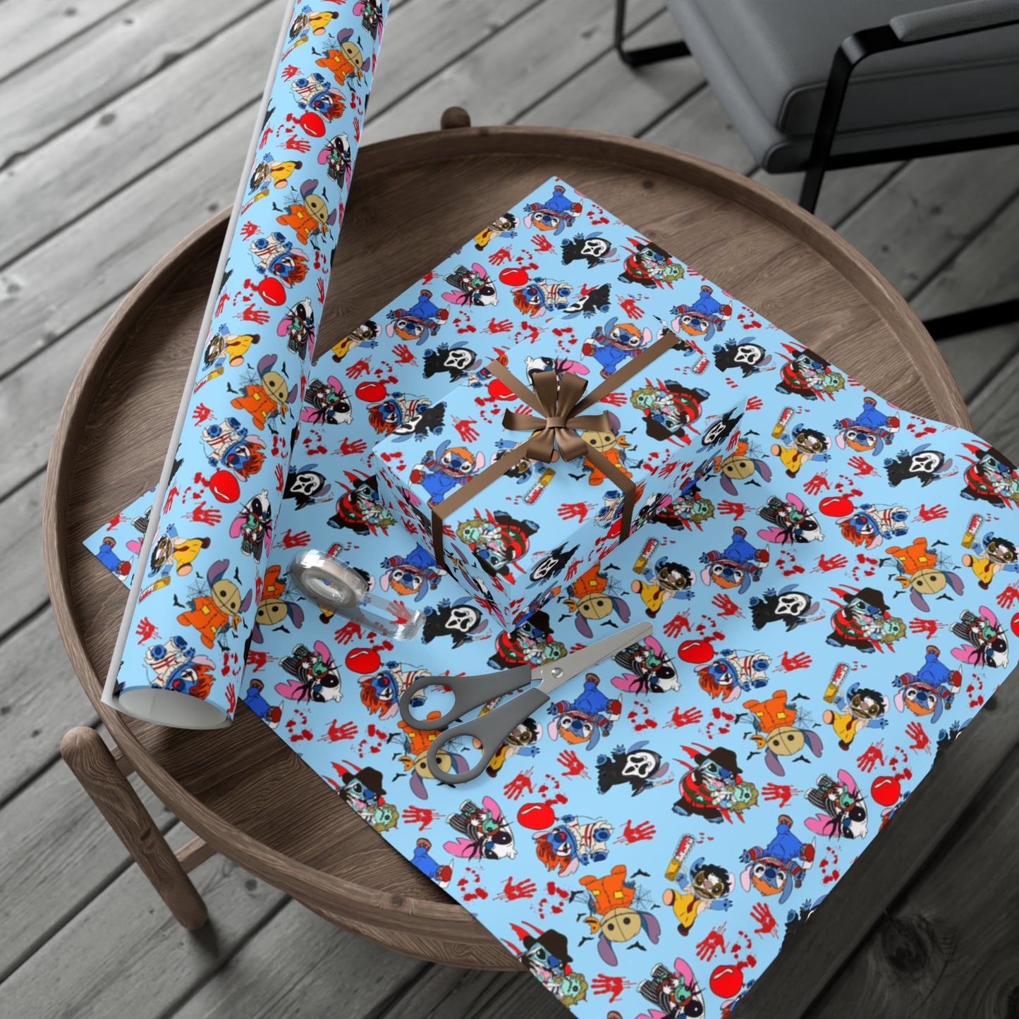 Stitch Horror Wrapping Paper
