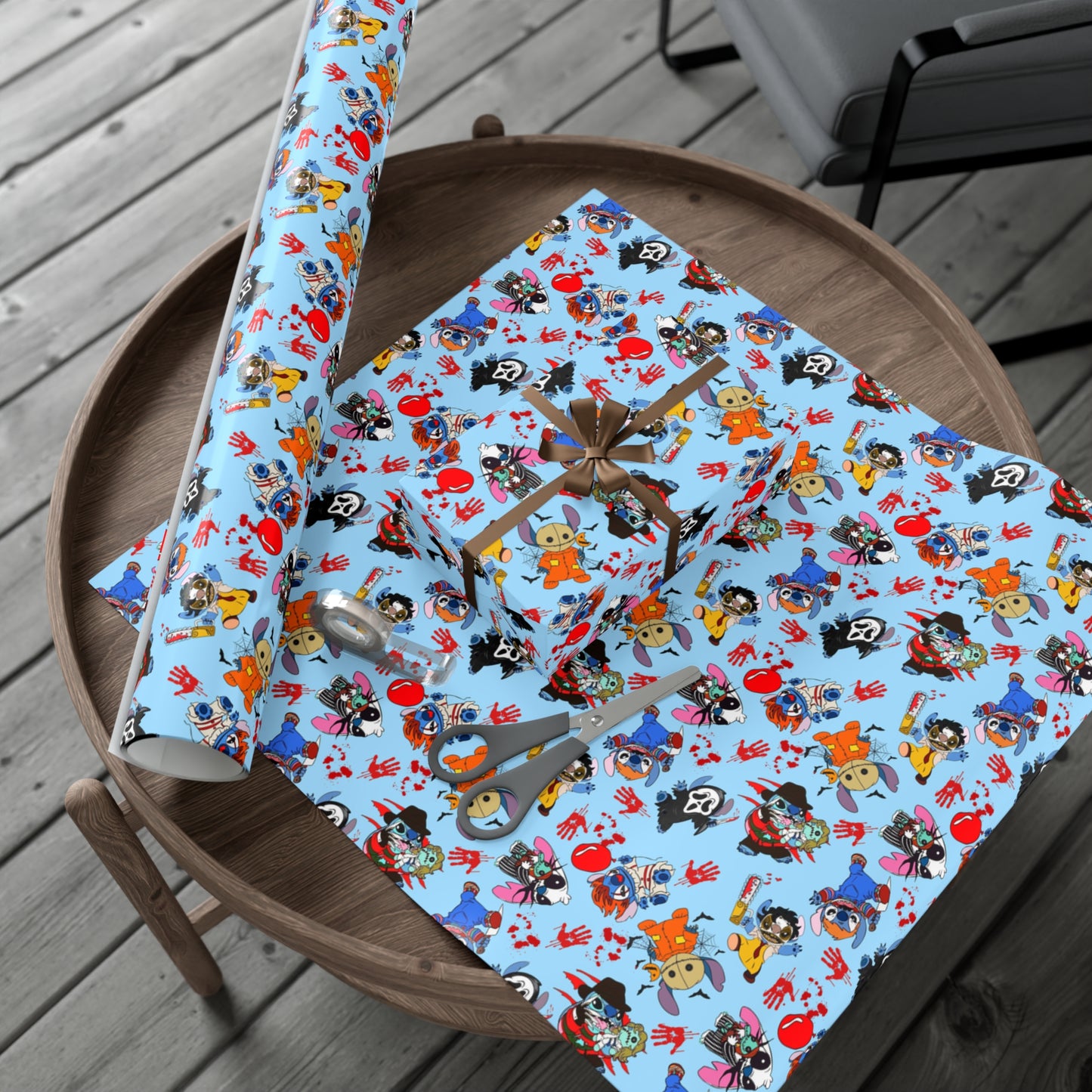 Stitch Horror Wrapping Paper