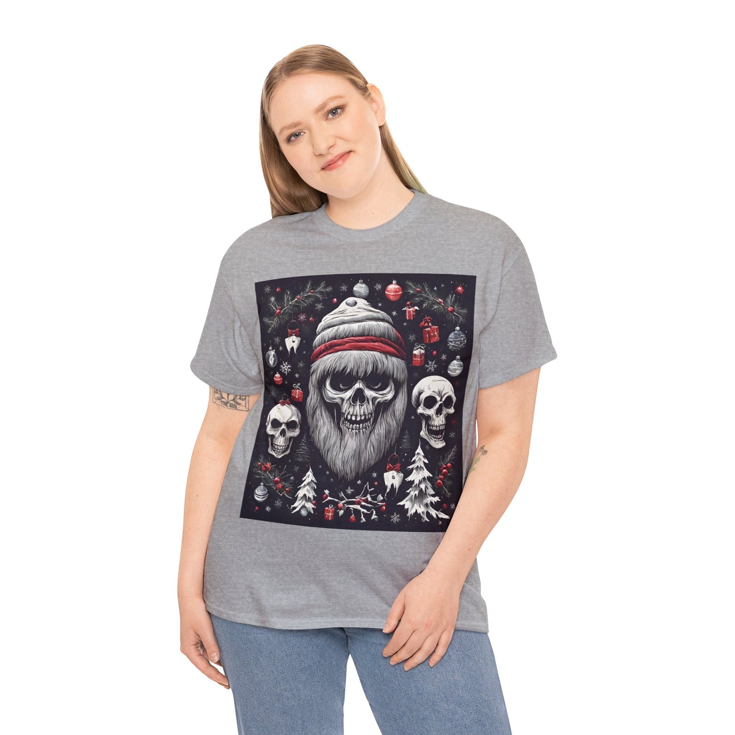 Spooky Christmas Unisex Heavy Cotton Tee