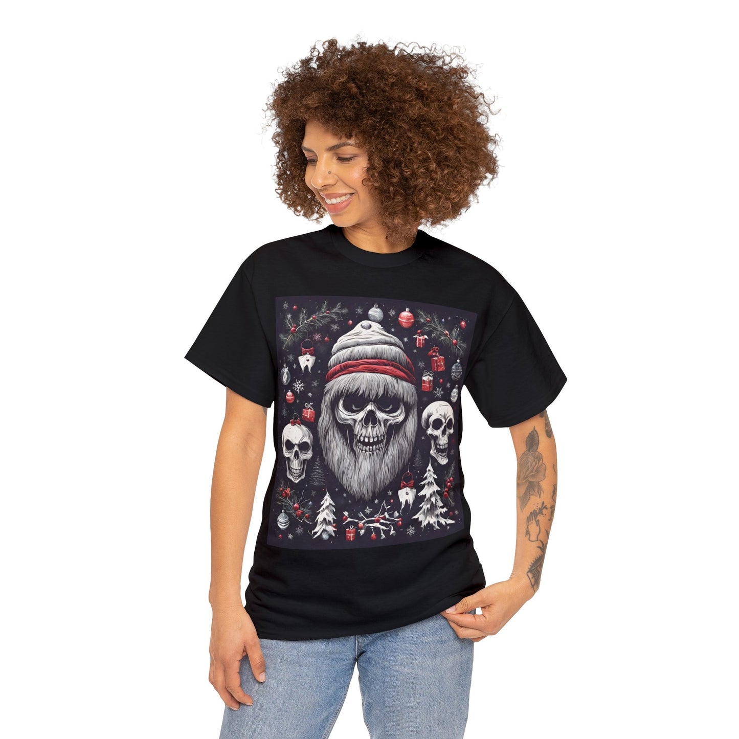 Spooky Christmas Unisex Heavy Cotton Tee