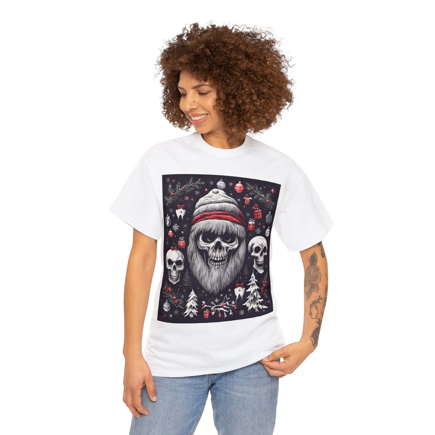 Spooky Christmas Unisex Heavy Cotton Tee