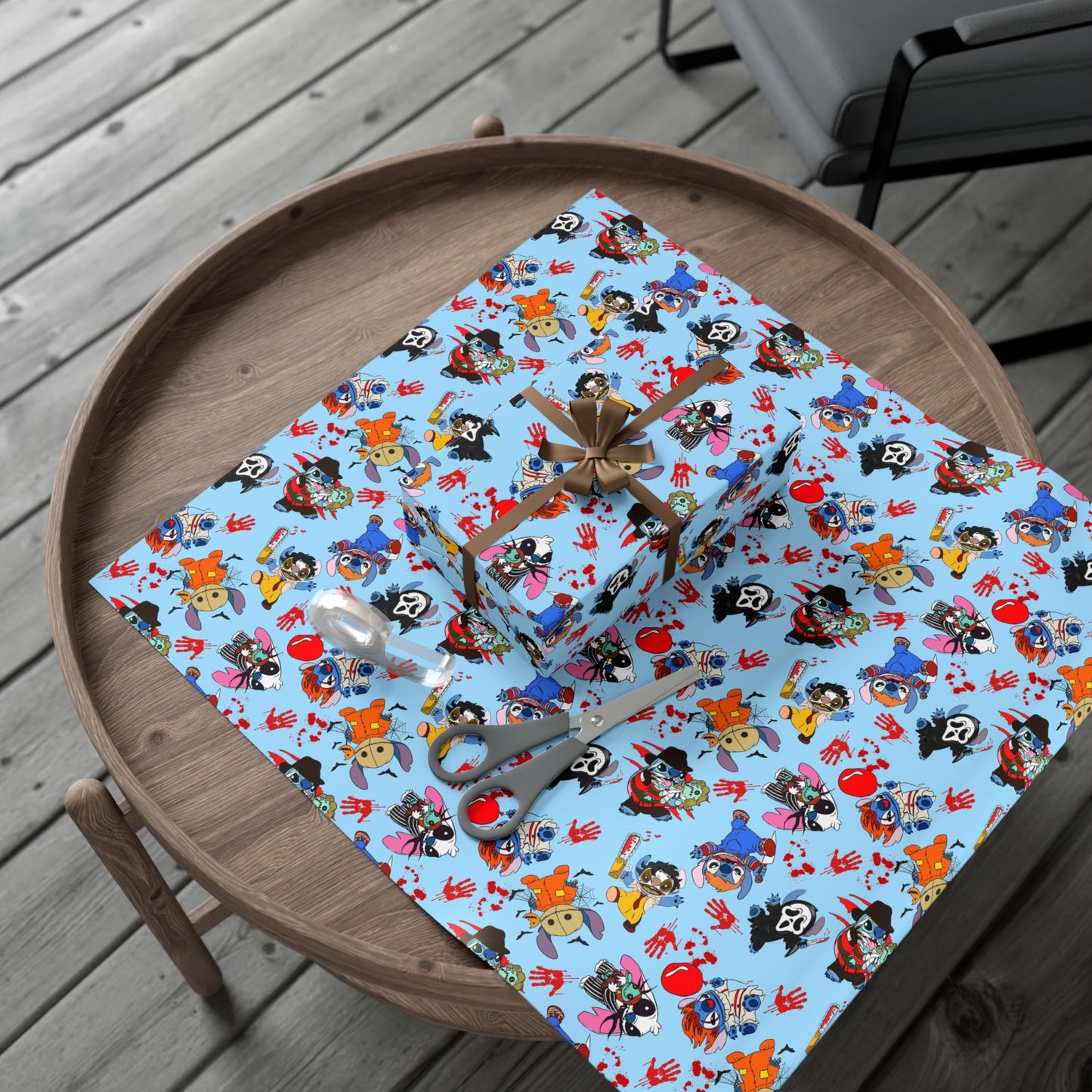 Stitch Horror Wrapping Paper