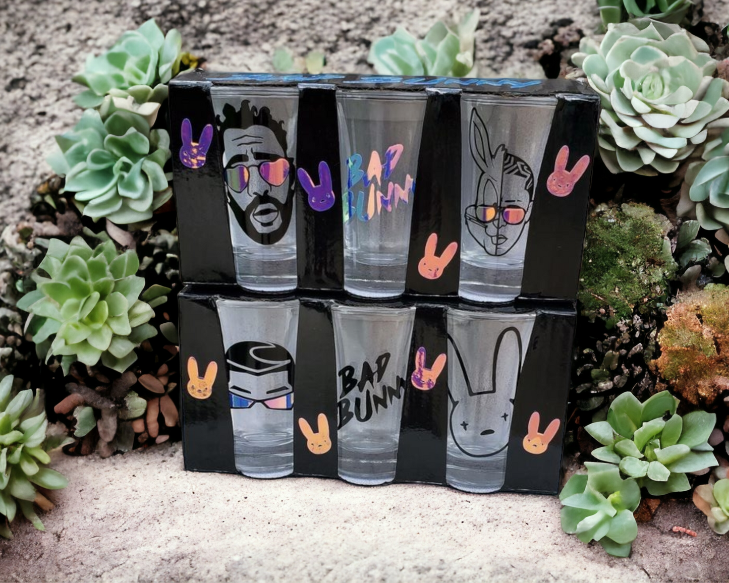 Bad Bunny Custom Shot Glasses