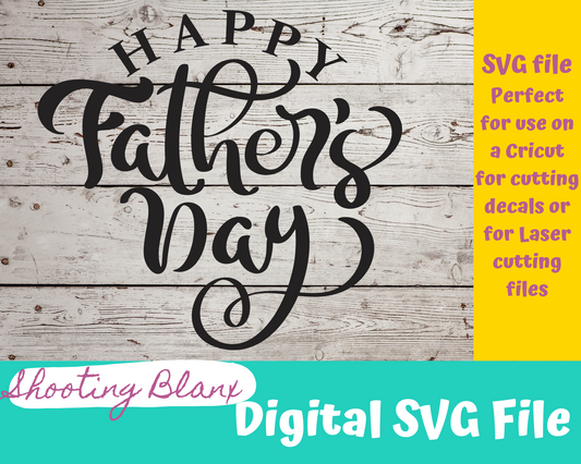 Happy Father's Day Cursive SVG