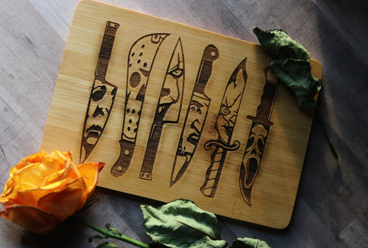 Horror Character Mini Bamboo Cutting Board