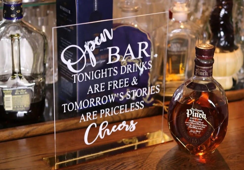 Bar Acrylic Sign