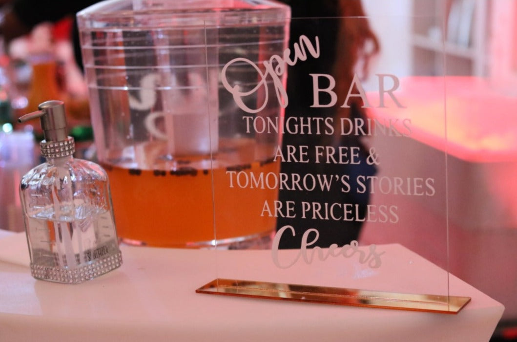 Bar Acrylic Sign