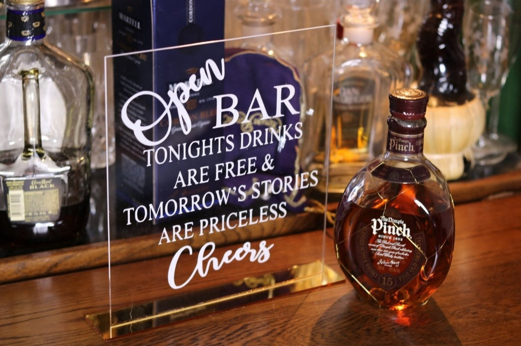 Bar Acrylic Sign
