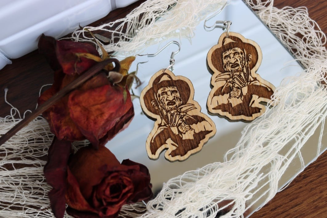 Freddy Kruger Drop Earrings