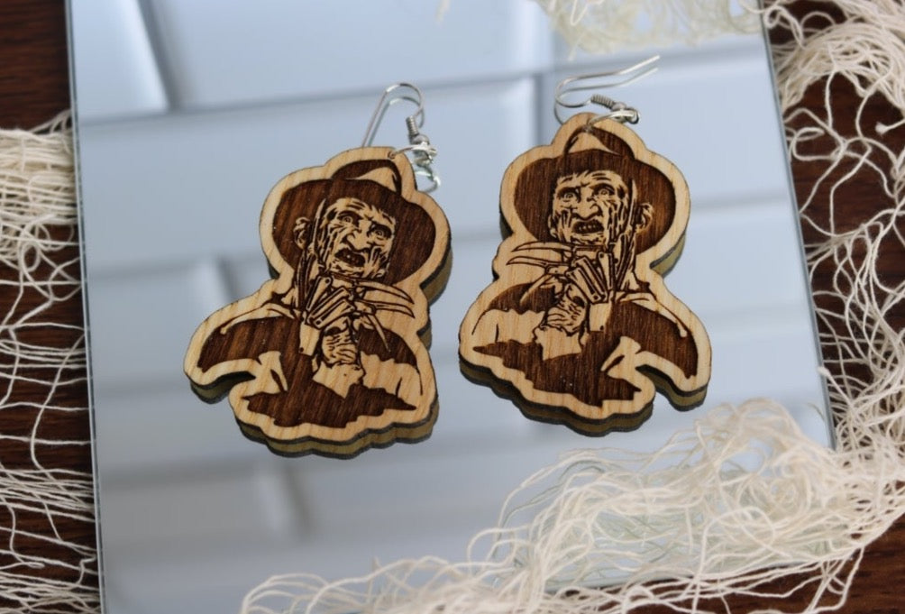 Freddy Kruger Drop Earrings