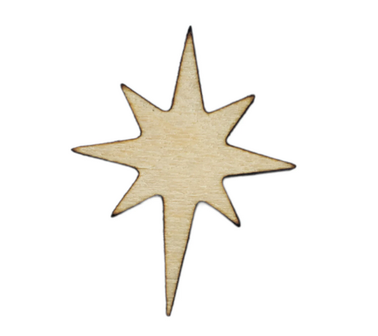 Unfinished Blank Wood earrings/ Cutouts /star burst/ party décor/ wall décor/ Earring Jewelry Blank Shape