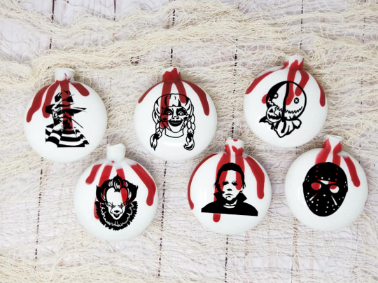 Pick and choose Horror Christmas Ornaments