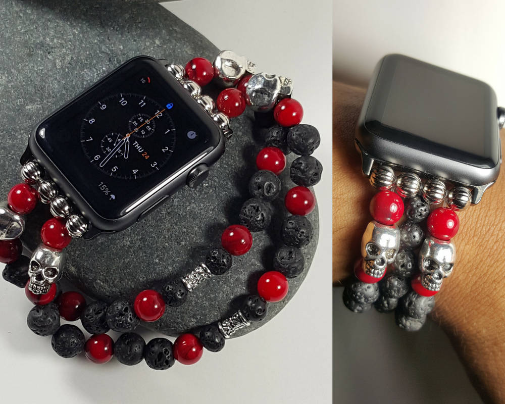 iWatch Custom Band, Apple Watch, iWatch Bracelet, Apple Watch Bracelet, 42mm Apple Band, Custom - CCCreationz