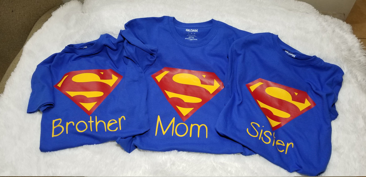 Superman Shirt, Superman Birthday, Super Hero Shirt, Supermom Shirt, Custom Birthday Tee - CCCreationz