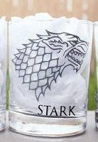 Game of Thrones Rocks Glass set, Stark, Lannister, Targaryen, Baratheon, Game of Thrones Gift - CCCreationz