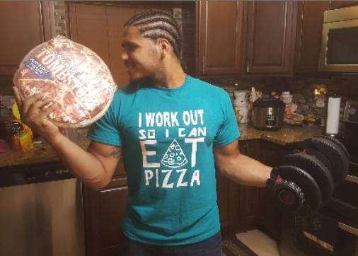 Custom Workout tee/ Personalized workout tee/ workout t-shirt/ pizza tee - CCCreationz