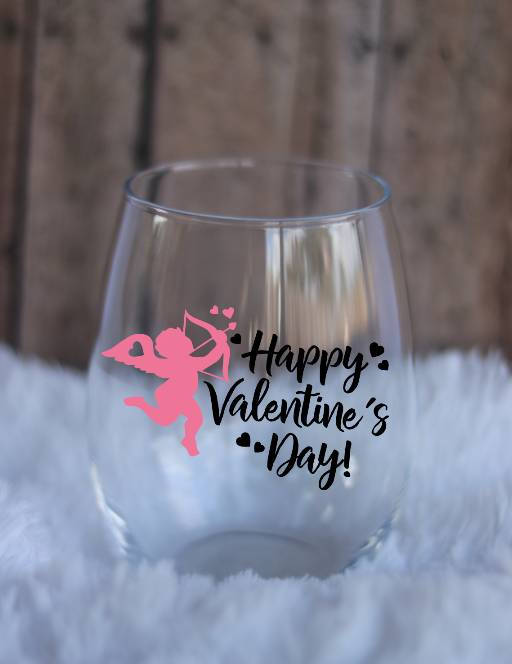 Gift for Her, Valentines Day Wine Glass, Valentines Gift, Love Wine Glass, Custom Wine Glass, - CCCreationz