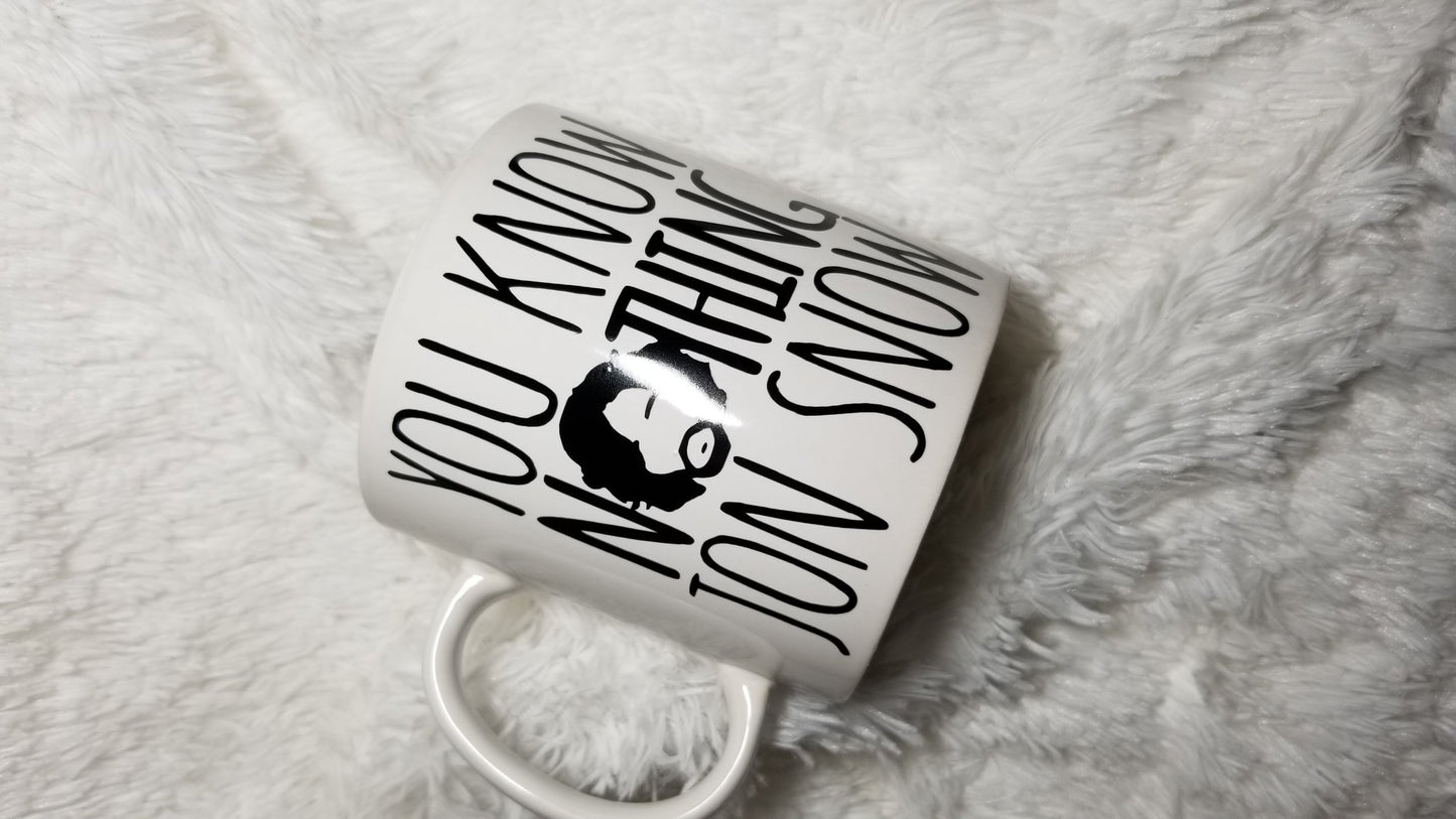 Game of Thrones, GOT, Jon Snow mug, Game of Thrones coffee mug, big coffee mug - CCCreationz