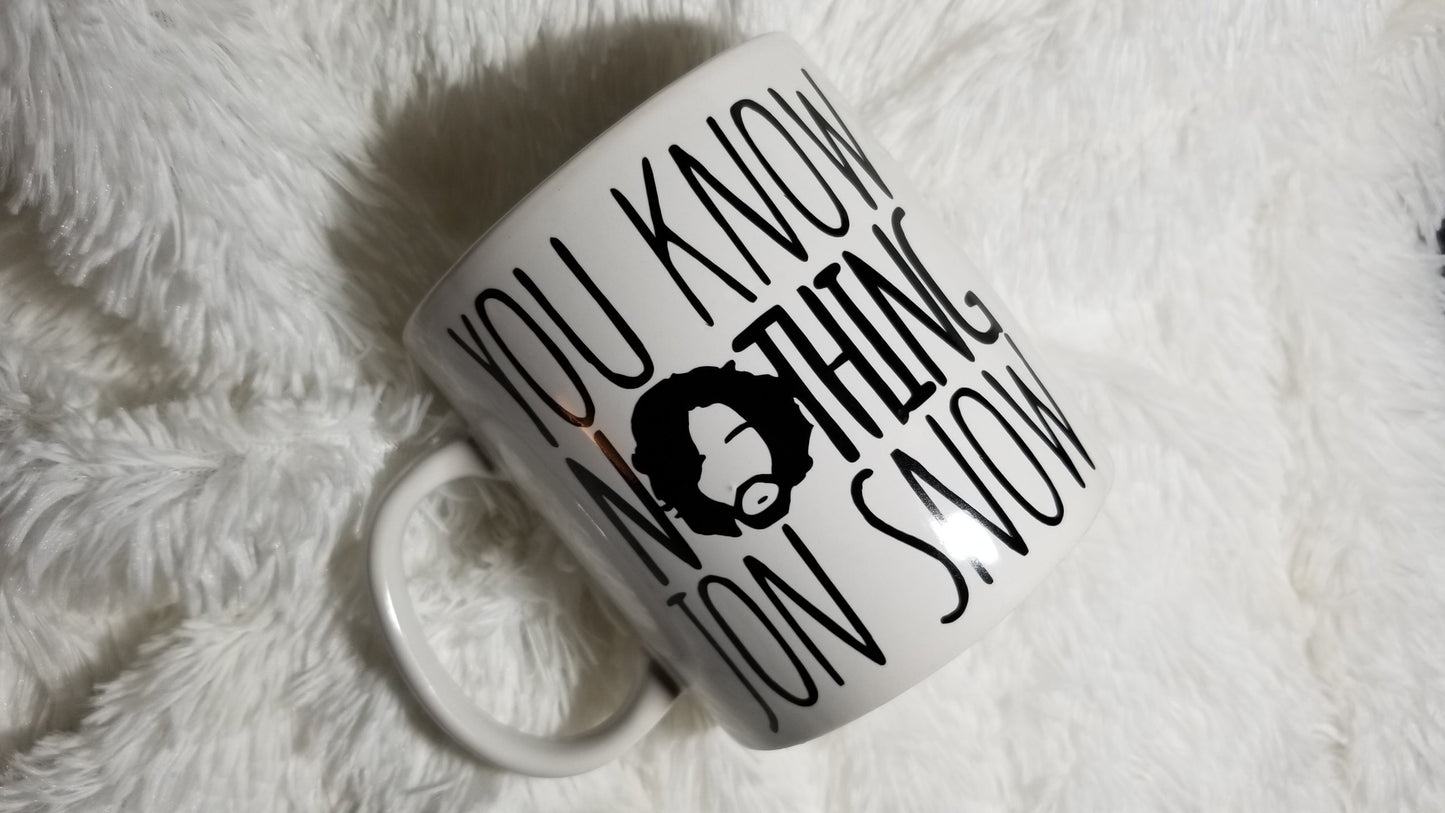 Game of Thrones, GOT, Jon Snow mug, Game of Thrones coffee mug, big coffee mug - CCCreationz