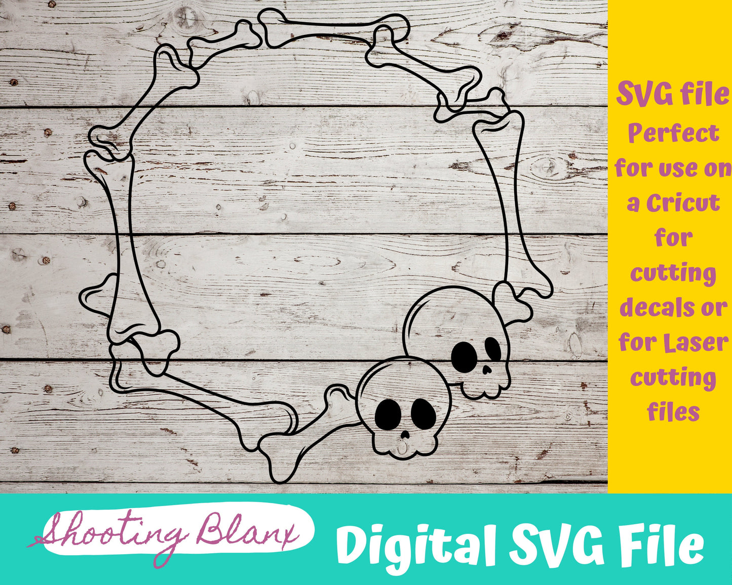 Halloween Frame bundle SVG files perfect for Cricut, Cameo, or Silhouette also for laser engraving Glowforge, horror, spooky, door wreath