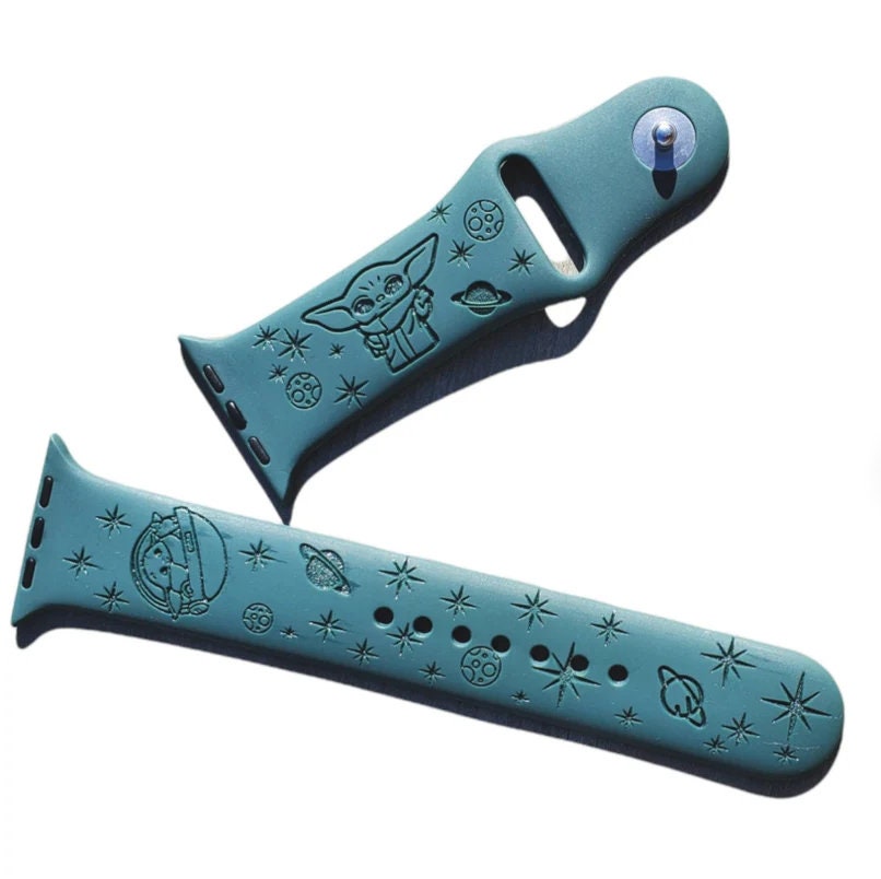 Baby Green Alien SVG Digital File for Watch bands, laser file, Glowforge file, engraving file, Star, Space