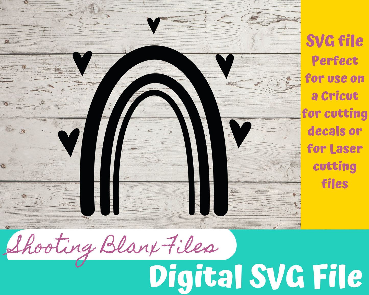 Rainbow bundle SVG files perfect for Cricut, Cameo, or Silhouette also for laser engraving Glowforge, Hand, love, God, Sky
