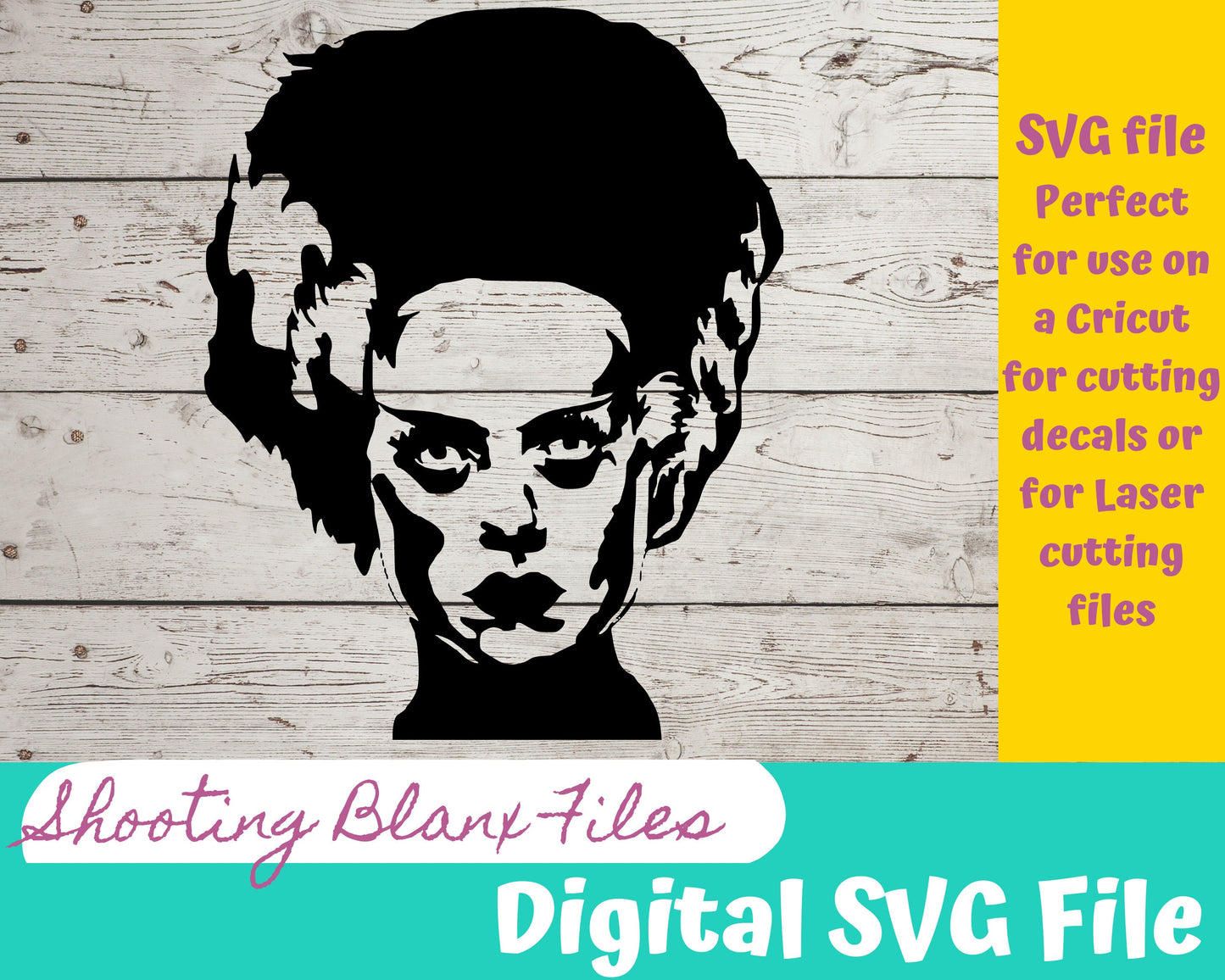 Classic Horror SVG files perfect for Cricut, also for laser cutting Glowforge , Frankenstein, Wolfman, swamp thing