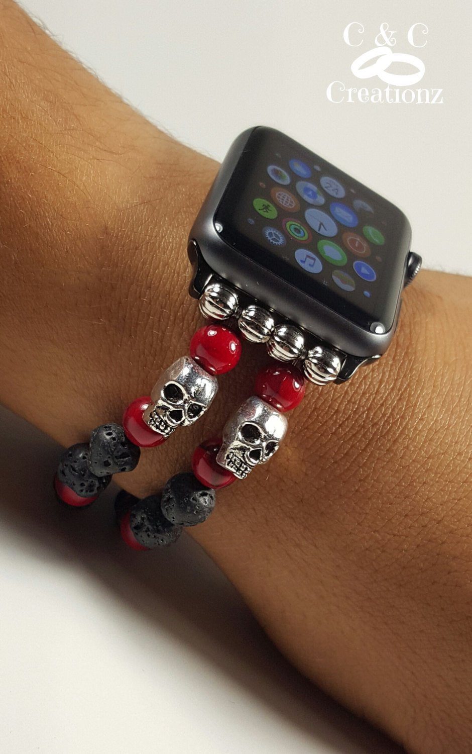 iWatch Custom Band, Apple Watch, iWatch Bracelet, Apple Watch Bracelet, 42mm Apple Band, Custom - CCCreationz