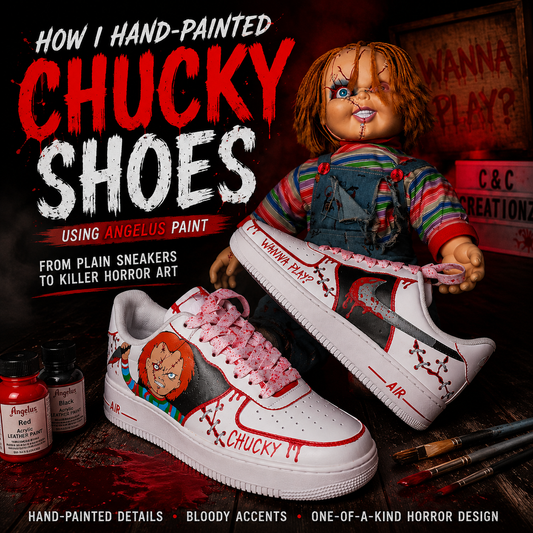 Hand-Painted Chucky Shoes: Turning Plain Sneakers Into Horror Art