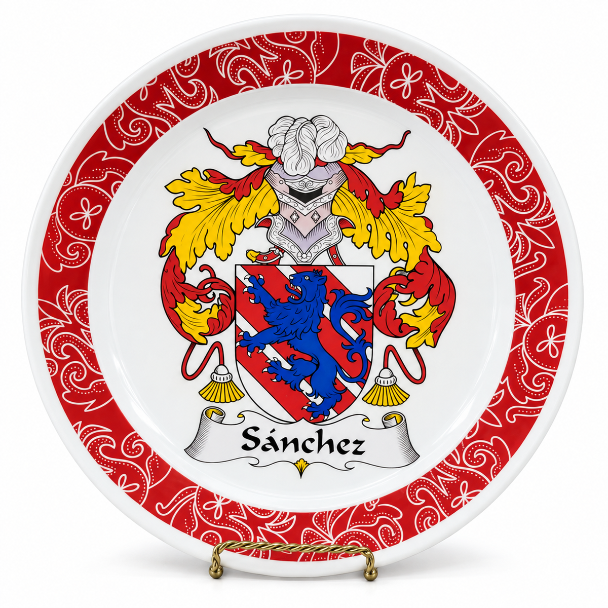 Custom Coat of Arms Decorative Plate — Glassware photo 1