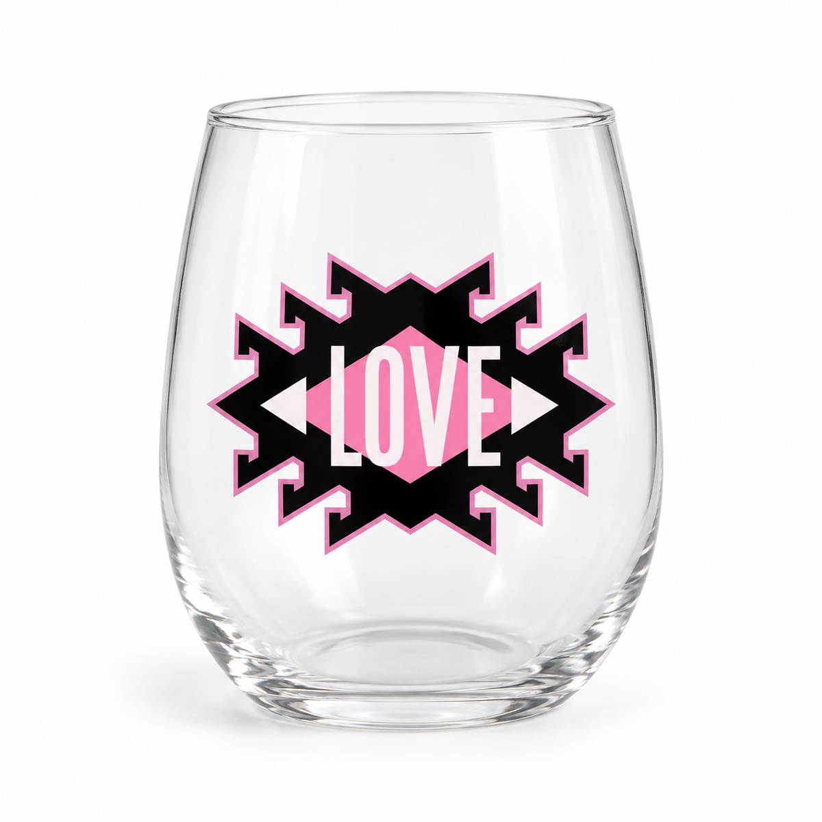 Personalized Love Wine Glass — Glassware photo 1