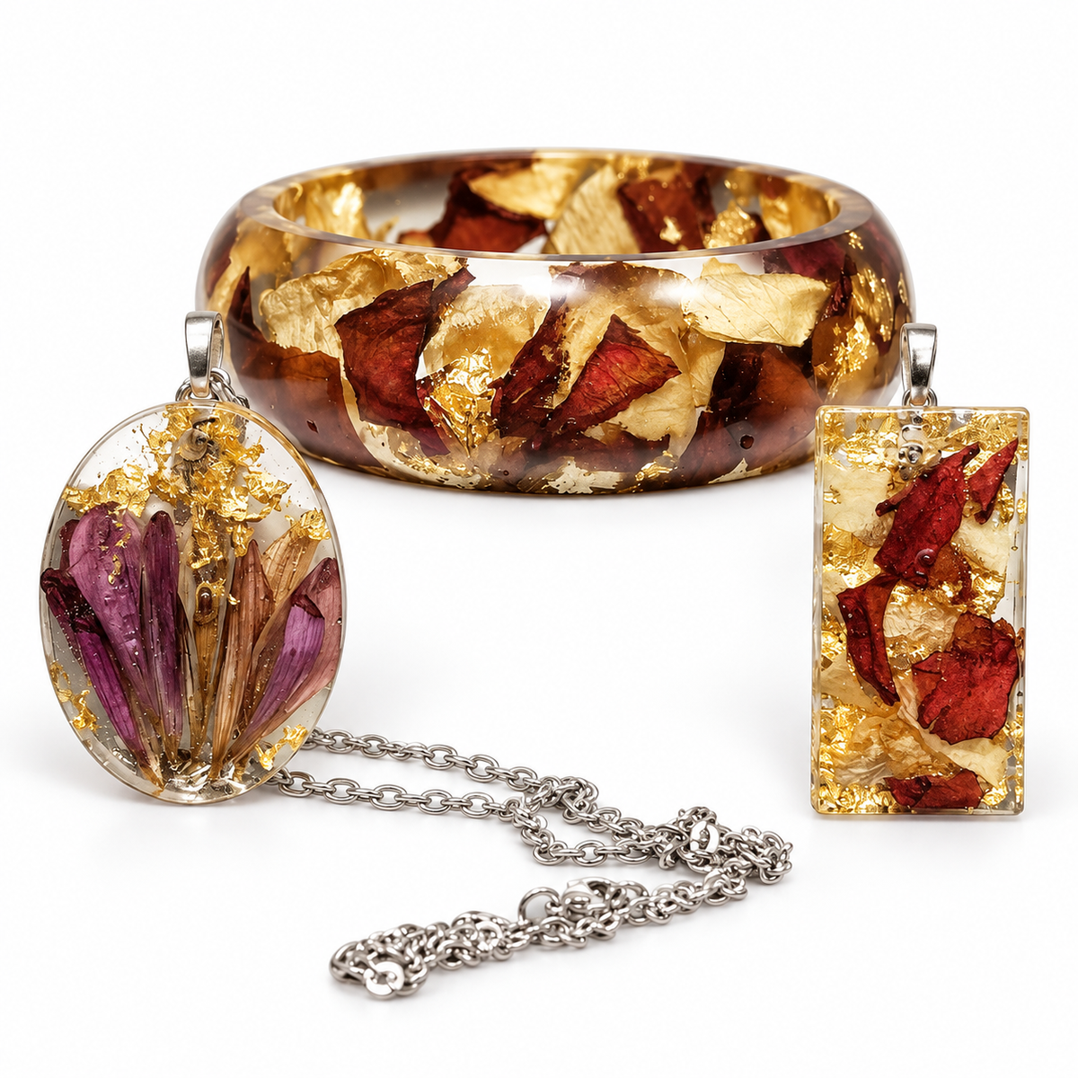 Memorial Flower Keepsake Jewelry — Memory Keepers photo 1