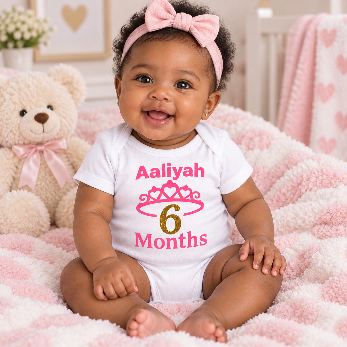 Personalized Baby Milestone Onesie Set — Apparel photo 2
