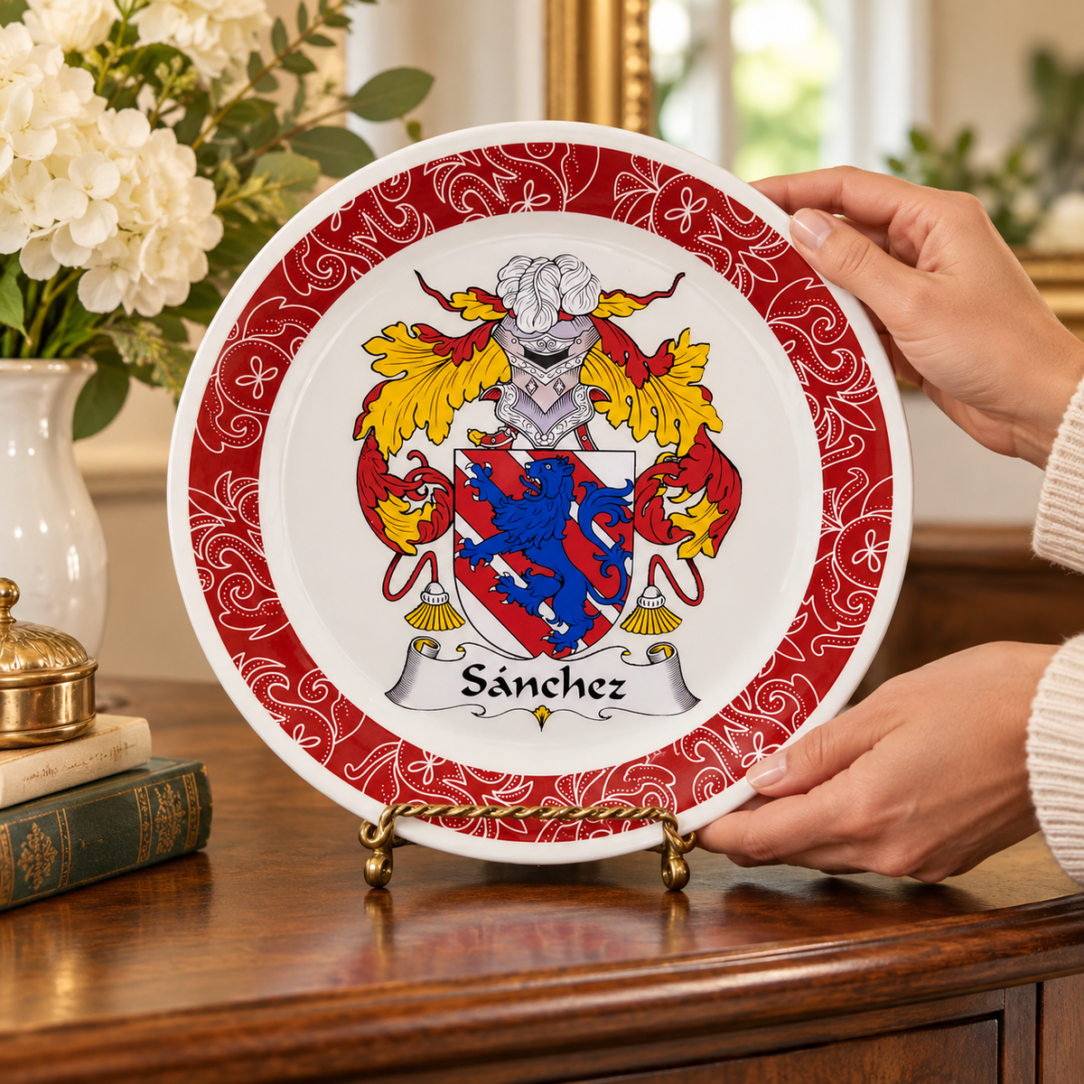 Custom Coat of Arms Decorative Plate — Glassware photo 2