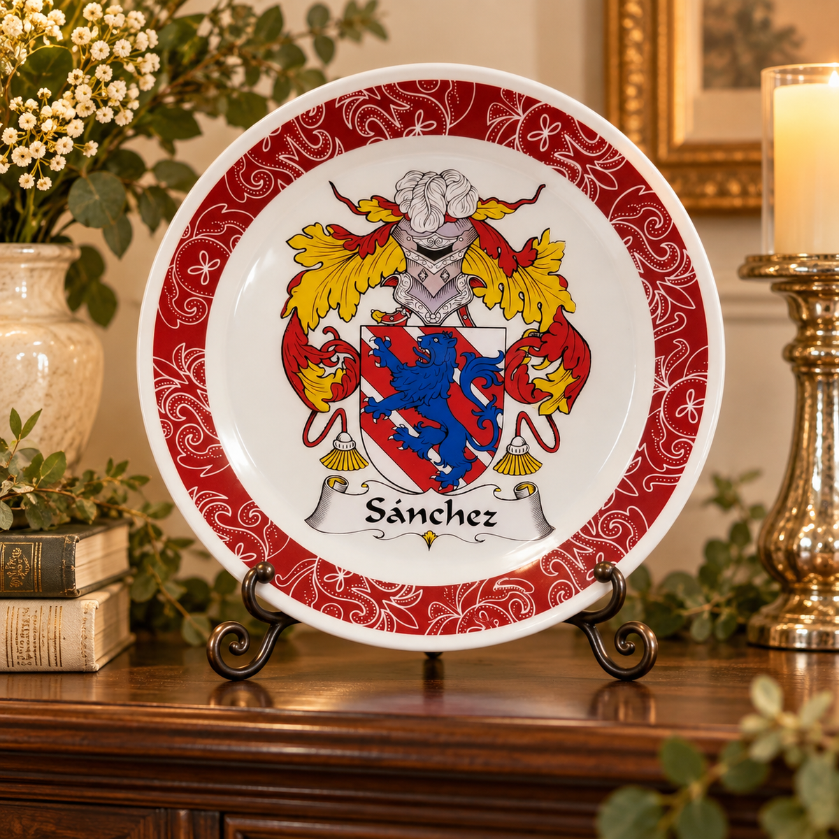Custom Coat of Arms Decorative Plate — Glassware photo 3