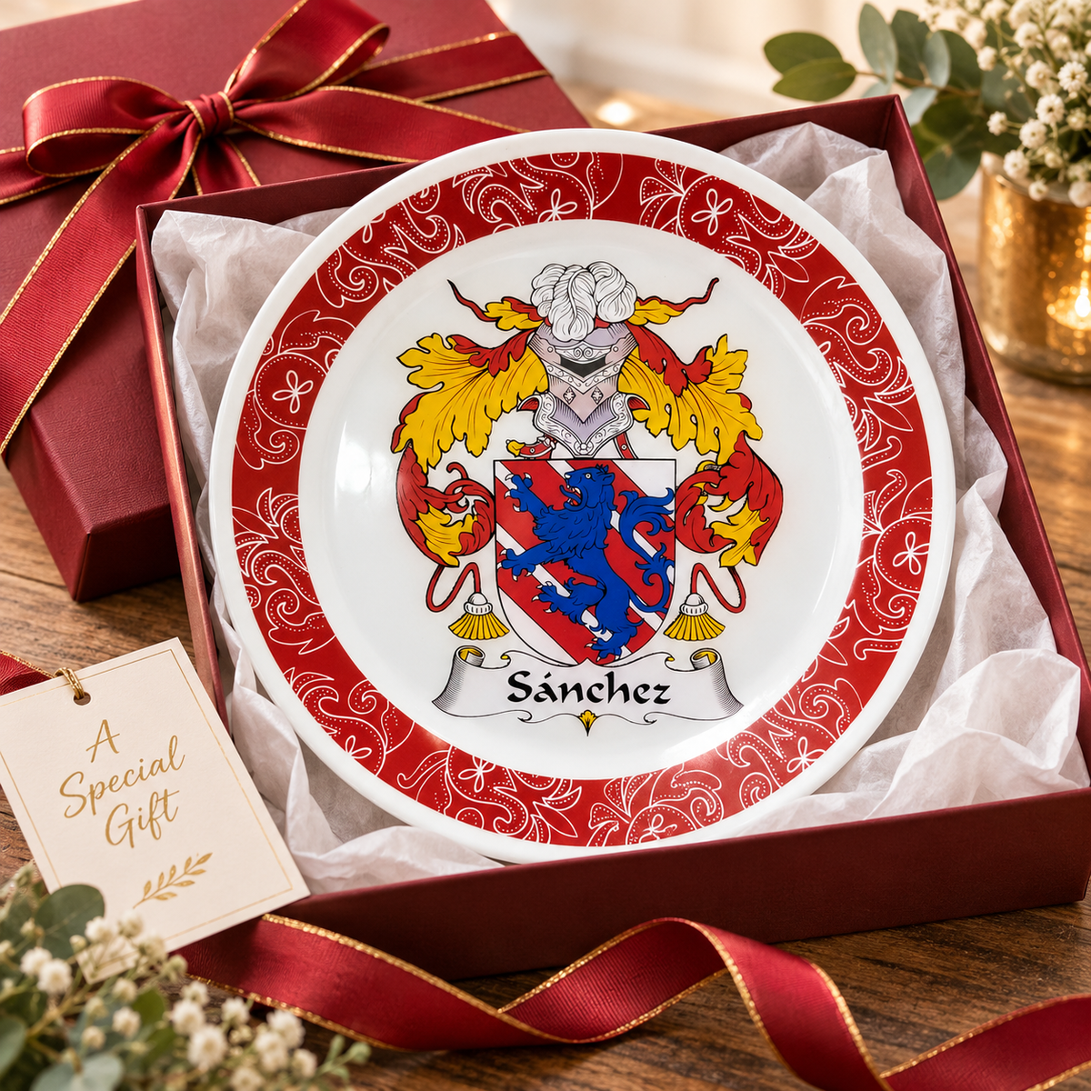 Custom Coat of Arms Decorative Plate — Glassware photo 4