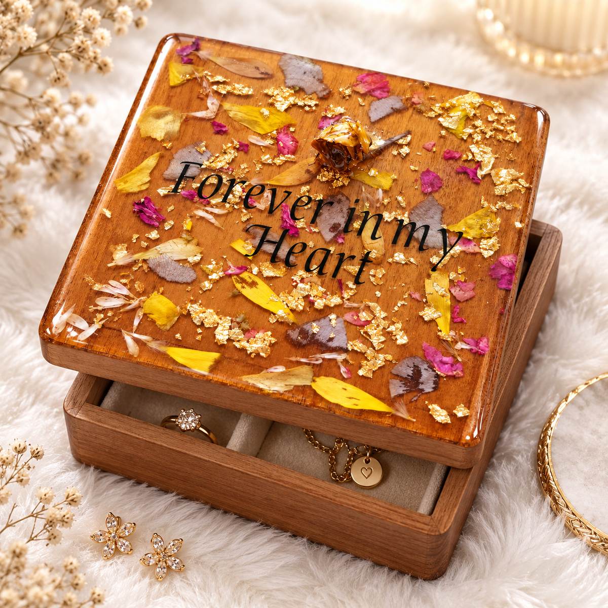 In Loving Memory Cremation Jewelry Box — Memory Keepers photo 8
