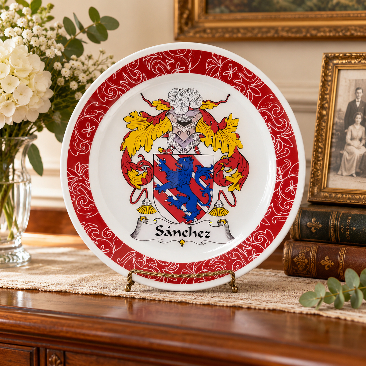 Custom Coat of Arms Decorative Plate — Glassware photo 5